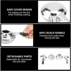 Fei Yu Réchaud à Alcool Portable En Acier Inoxydable Avec Brûleur à Alcool Pour Camping En Plein Air Ou Panique 11 Fei Yu Réchaud à Alcool Portable En Acier Inoxydable Avec Brûleur à Alcool Pour Camping En Plein Air Ou Panique -Pas Cher Réchaud Boutique 56056518 5