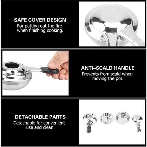 Fei Yu Réchaud à Alcool Portable En Acier Inoxydable Avec Brûleur à Alcool Pour Camping En Plein Air Ou Panique 7 Fei Yu Réchaud à Alcool Portable En Acier Inoxydable Avec Brûleur à Alcool Pour Camping En Plein Air Ou Panique – Image 5