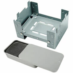 SUPERSELLER Réchaud Extérieur En Acier Inoxydable Mini Gril Four à Alcool Portable Gril Pliant Brûlant De L'alcool Réchaud De Camping Outil De Pique-nique De Camping Pour L'utilisation Du Parc à La Maison