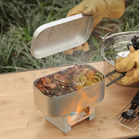 SUPERSELLER Réchaud Extérieur En Acier Inoxydable Mini Gril Four à Alcool Portable Gril Pliant Brûlant De L'alcool Réchaud De Camping Outil De Pique-nique De Camping Pour L'utilisation Du Parc à La Maison 4 SUPERSELLER Réchaud Extérieur En Acier Inoxydable Mini Gril Four à Alcool Portable Gril Pliant Brûlant De L'alcool Réchaud De Camping Outil De Pique-nique De Camping Pour L'utilisation Du Parc à La Maison – Image 2