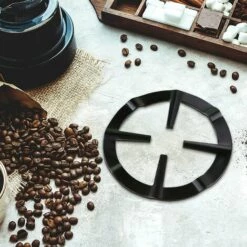 FONTAINEBLEAU Support Pot à Moka Acier Pour Cuisinière Gaz, Métal Réducteur D'anneau De Gaz, Cafetière Réducteur étagère Anneau Pour Cuisson,1pcs, Noir，Fonepro -Pas Cher Réchaud Boutique 56569916 4