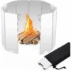 FONTAINEBLEAU Pare-Vent Pliable Aluminium, 10 Plaques Camping Plein Air Pare-Brise, Ultra Iéger Portable Cuisinière Pour Rechaud De Camping, Pique-Nique Cuisinière à Gaz,Fonepro 2 FONTAINEBLEAU Pare-Vent Pliable Aluminium, 10 Plaques Camping Plein Air Pare-Brise, Ultra Iéger Portable Cuisinière Pour Rechaud De Camping, Pique-Nique Cuisinière à Gaz,Fonepro -Pas Cher Réchaud Boutique 56679651 1