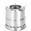 FLYME Poêle Mini Camping Réchaud Rocket Stove Légère Pour Pique-nique Barbecue Cuisine De Plein Air Randonnée Argent -Pas Cher Réchaud Boutique 56741514 1