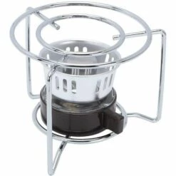 FLYME Réchaud à Alcool Portable, Réchaud De Camping, Pêche Côtière En Acier Inoxydable En Plein Air