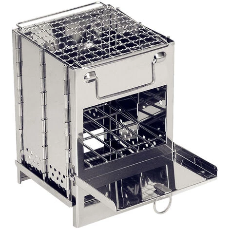 SUPERSELLER Barbecue Charbon Réchaud Pliant De Camping Avec Sac De Rangement De Gril De BBQ Réchaud à Bois Réchaud De Barbecue Pliable Pour Voyager Randonnée Camping Pique-nique BBQ - Argent 3 SUPERSELLER Barbecue Charbon Réchaud Pliant De Camping Avec Sac De Rangement De Gril De BBQ Réchaud à Bois Réchaud De Barbecue Pliable Pour Voyager Randonnée Camping Pique-nique BBQ - Argent