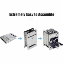 SUPERSELLER Barbecue Charbon Réchaud Pliant De Camping Avec Sac De Rangement De Gril De BBQ Réchaud à Bois Réchaud De Barbecue Pliable Pour Voyager Randonnée Camping Pique-nique BBQ - Argent 10 SUPERSELLER Barbecue Charbon Réchaud Pliant De Camping Avec Sac De Rangement De Gril De BBQ Réchaud à Bois Réchaud De Barbecue Pliable Pour Voyager Randonnée Camping Pique-nique BBQ - Argent -Pas Cher Réchaud Boutique 56802076 4