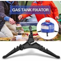 SUPERSELLER Réchaud D'extérieur Brûleurs Support De Stabilisateur De Bidon Support De Réservoir De Gaz Support De Trépied Réservoir De Carburant Pliant Outil Équipement Camping Voyage Sac à Dos Bouteille De Gaz Étagère Fixateur