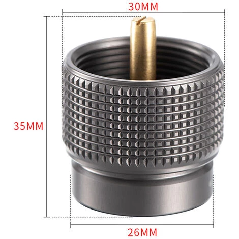 CAMPINGMOON Adaptateur De Réservoir De Carburant Propane 1L Convertisseur De Réservoir De Réchaud De Camping De Sortie De Valve Lindal , Argent - Argent 4 CAMPINGMOON Adaptateur De Réservoir De Carburant Propane 1L Convertisseur De Réservoir De Réchaud De Camping De Sortie De Valve Lindal , Argent - Argent – Image 2