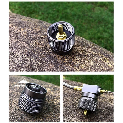 CAMPINGMOON Adaptateur De Réservoir De Carburant Propane 1L Convertisseur De Réservoir De Réchaud De Camping De Sortie De Valve Lindal , Argent - Argent 6 CAMPINGMOON Adaptateur De Réservoir De Carburant Propane 1L Convertisseur De Réservoir De Réchaud De Camping De Sortie De Valve Lindal , Argent - Argent – Image 4