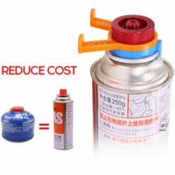 SUPERSELLER Convertisseur De Réservoir De Gaz Avec Prise En Charge Adaptateur De Bouteille De Gaz Long à Arrêt Automatique Connecteur De Réchaud De Camping En Plein Air , 1 Pc - 1 Pc -Pas Cher Réchaud Boutique 56806825 5
