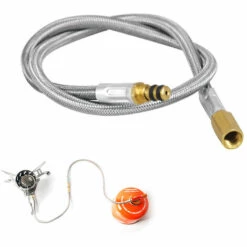 BRS Adaptateur De Cuisinière à Gaz Pour Tuyau D'extension De 44 Cm Pour Réservoir De Bouteilles De Camping En Plein Air , Argent - Argent -Pas Cher Réchaud Boutique 56806836 5