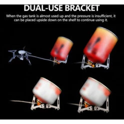 SUPERSELLER Support Stable Triangulaire Pliant En Acier Inoxydable Support De Réservoir De Gaz De Réchaud De Camping En Plein Air Support Portable , Argent - Argent -Pas Cher Réchaud Boutique 56807403 3