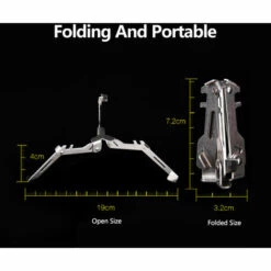 SUPERSELLER Support Stable Triangulaire Pliant En Acier Inoxydable Support De Réservoir De Gaz De Réchaud De Camping En Plein Air Support Portable , Argent - Argent -Pas Cher Réchaud Boutique 56807403 4
