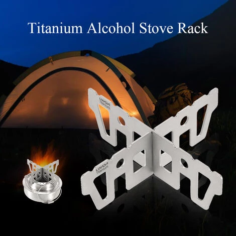 Lixada Titane Alcool Réchaud Rack Cross Stand Camping Réchaud Stand Support Rack - Modèle 1 3 Lixada Titane Alcool Réchaud Rack Cross Stand Camping Réchaud Stand Support Rack - Modèle 1