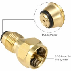 SUPERSELLER Lixada Adaptateur POL De Sécurité Adaptateur De Recharge De Propane Vanne De Régulation En Laiton Massif Remplisseur De Réservoir De GPL Coupleur De Remplissage Pour Petites Bouteilles De 0,5 Kg , Adaptateur - Adaptateur -Pas Cher Réchaud Boutique 56807559 3