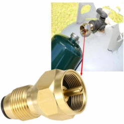 SUPERSELLER Lixada Adaptateur POL De Sécurité Adaptateur De Recharge De Propane Vanne De Régulation En Laiton Massif Remplisseur De Réservoir De GPL Coupleur De Remplissage Pour Petites Bouteilles De 0,5 Kg , Adaptateur - Adaptateur -Pas Cher Réchaud Boutique 56807559 5