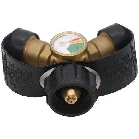 SUPERSELLER Adaptateur Propane Y-Splitter Avec Jauge Adaptateur De Gaz LP à 2 Voies Connecteur En T Pour Barbecue , 1 Pc - 1 Pc 7 SUPERSELLER Adaptateur Propane Y-Splitter Avec Jauge Adaptateur De Gaz LP à 2 Voies Connecteur En T Pour Barbecue , 1 Pc - 1 Pc – Image 5