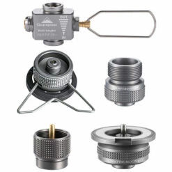 CAMPINGMOON Gas Saver Plus Avec Adaptateurs De Gaz Pour Le Camping, La Randonnée, La Pêche , Ensemble 5 - Ensemble 5