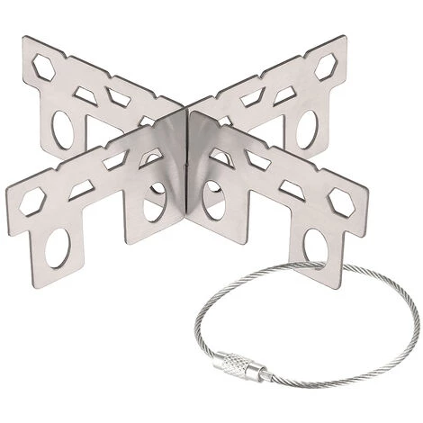 SUPERSELLER Réchaud à Alcool En Titane Support Croisé Support De Support De Réchaud De Camping En Plein Air 3 SUPERSELLER Réchaud à Alcool En Titane Support Croisé Support De Support De Réchaud De Camping En Plein Air