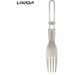 Lixada Titanium Fourchette Pliante Ultraléger En Plein Air Portable Dîner Fruits Fourchette Couverts Vaisselle Pour Camping Sac À Dos -Pas Cher Réchaud Boutique 56807738 4