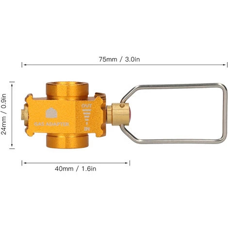 SUPERSELLER Économiseur De Gaz Plus Convertisseur De Gaz Manette De Vitesse Recharge Réservoir De Gaz Adaptateur De Conversion Adaptateur De Gaz Valve Pour Camping Randonnée Pêche - Ensemble 4 4 SUPERSELLER Économiseur De Gaz Plus Convertisseur De Gaz Manette De Vitesse Recharge Réservoir De Gaz Adaptateur De Conversion Adaptateur De Gaz Valve Pour Camping Randonnée Pêche - Ensemble 4 – Image 2