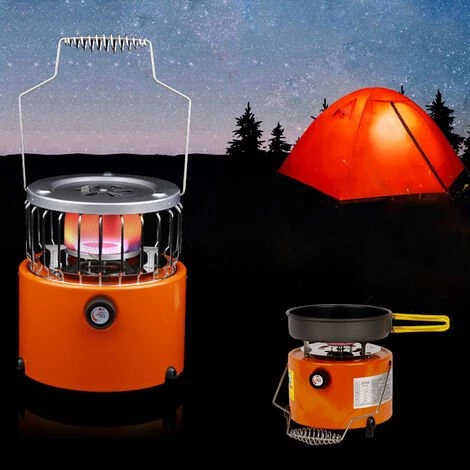 APG 2 En 1 2000W Portable Chauffage Camping Réchaud Chauffage Cuisinière Pour La Cuisson Sac À Dos Pêche Sur Glace Camping Randonnée , Orange - Orange 5 APG 2 En 1 2000W Portable Chauffage Camping Réchaud Chauffage Cuisinière Pour La Cuisson Sac À Dos Pêche Sur Glace Camping Randonnée , Orange - Orange – Image 3