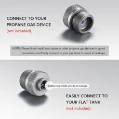 CAMPINGMOON Adaptateur De Cuisinière à Gaz De Camping Connecteur De Dispositif De Gaz Propane Convertisseur De Réservoir De Gaz Pour Le Camping En Plein Air Randonnée Pêche , Z29-20 (Adaptateur) - Z29-20 (Adaptateur) 10 CAMPINGMOON Adaptateur De Cuisinière à Gaz De Camping Connecteur De Dispositif De Gaz Propane Convertisseur De Réservoir De Gaz Pour Le Camping En Plein Air Randonnée Pêche , Z29-20 (Adaptateur) - Z29-20 (Adaptateur) -Pas Cher Réchaud Boutique 56807800 4
