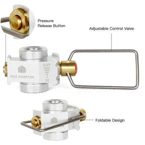 SUPERSELLER Gas Saver Plus Convertisseur De Gaz Shifter Recharge Adaptateur De Conversion De Réservoir Plat Valve D'adaptateur De Gaz De Camping - Ensemble 1 6 SUPERSELLER Gas Saver Plus Convertisseur De Gaz Shifter Recharge Adaptateur De Conversion De Réservoir Plat Valve D'adaptateur De Gaz De Camping - Ensemble 1 – Image 4