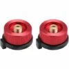 BARES Connecteur De Réchaud De Camping, 2 Pièces Adaptateur De Gaz Camping, Adaptateur De Bouteille De Gaz, Connecteur De Poêle Pour Réchaud De Camping Bruleur Poêle (Rouge) -Pas Cher Réchaud Boutique 56837801 1