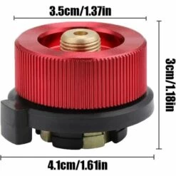 BARES Connecteur De Réchaud De Camping, 2 Pièces Adaptateur De Gaz Camping, Adaptateur De Bouteille De Gaz, Connecteur De Poêle Pour Réchaud De Camping Bruleur Poêle (Rouge) -Pas Cher Réchaud Boutique 56837801 3
