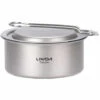 LIXADA Ultra Light Titanium Camping Stove Alcohol Stove, Outdoor Camping Backpacking Picnic Fishing Hiking Cooker With Fire Fighting Cover