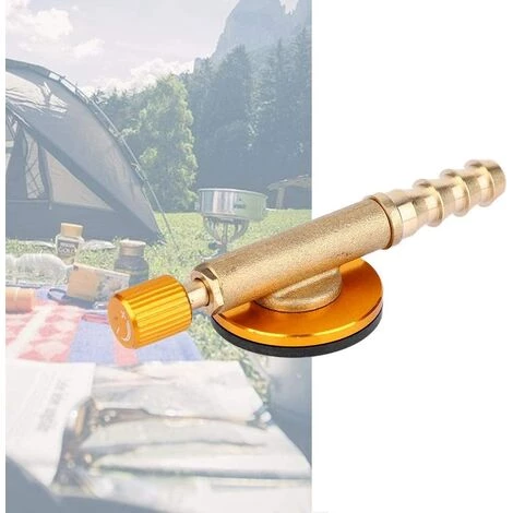 FLYME Adaptateur De Recharge De Gaz, Adaptateur De Cuisinière à Gaz En Laiton Adaptateur Universel De Recharge De Gaz Adaptateur De Commutation De Gaz Durable Pour Camping En Plein Air(Jaune) 6 FLYME Adaptateur De Recharge De Gaz, Adaptateur De Cuisinière à Gaz En Laiton Adaptateur Universel De Recharge De Gaz Adaptateur De Commutation De Gaz Durable Pour Camping En Plein Air(Jaune) – Image 4