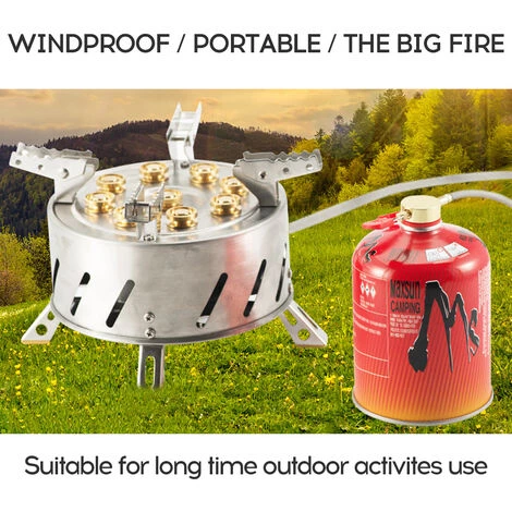 SUPERSELLER Tour Autonome En Acier Inoxydable à 9 Têtes Poêle à Feu Et à Soufre Portable à 9 Trous - Tube Isoft Simple De 1m 6 SUPERSELLER Tour Autonome En Acier Inoxydable à 9 Têtes Poêle à Feu Et à Soufre Portable à 9 Trous - Tube Isoft Simple De 1m – Image 4