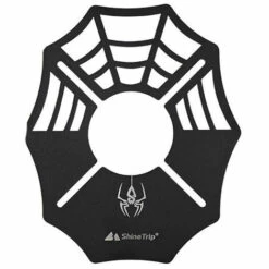 ShineTrip Réchaud De Camping Panneau Isolant Brûleur En Acier Inoxydable Bouclier Thermique Anti-Brûlure Conception Creuse Pour Camping En Plein Air Randonnée Randonnée,Modèle: Cobweb
