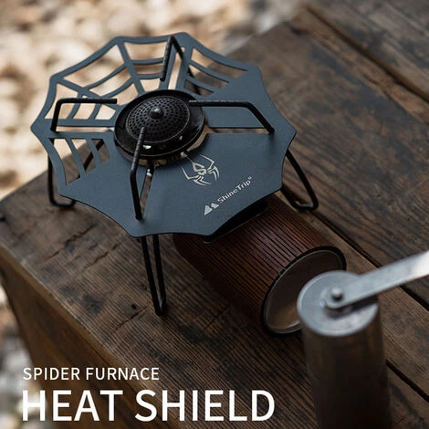 ShineTrip Réchaud De Camping Panneau Isolant Brûleur En Acier Inoxydable Bouclier Thermique Anti-Brûlure Conception Creuse Pour Camping En Plein Air Randonnée Randonnée,Modèle: Cobweb 4 ShineTrip Réchaud De Camping Panneau Isolant Brûleur En Acier Inoxydable Bouclier Thermique Anti-Brûlure Conception Creuse Pour Camping En Plein Air Randonnée Randonnée,Modèle: Cobweb – Image 2