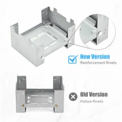 SUPERSELLER Barbecue Charbon Réchaud Pliant De Camping Réchaud à Combustible à Alcool Solide Réchaud De Barbecue Pliable Pour Voyager Randonnée Camping Pique-nique BBQ - Argent -Pas Cher Réchaud Boutique 57878952 5