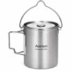 Aomiun 750 Ml En Acier Inoxydable Pot Portable Tasse à Eau Tasse Avec Couvercle Et Poignée Pliable Camping En Plein Air Cuisine Pique-nique - Pot - Pot -Pas Cher Réchaud Boutique 57922626 1