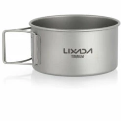 Lixada Bol En Titane Avec Poignées Pliantes Dîner Conteneur De Nourriture Pour Camping En Plein Air Randonnée Sac à Dos -Pas Cher Réchaud Boutique 57923173 3