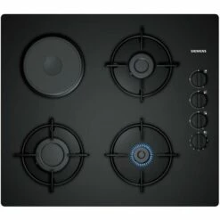 Plaque Gaz SIEMENS 6700W 59cm, EO 6 B 6 YB 10 - Noir