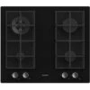 ROSIERES Plaque Gaz ROSIèRES 9450W 60cm, RVG6BR4SB - Noir