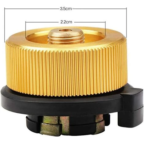 BARES 3 PIÈCES Adaptateur De Bouteille De Gaz Buse De Transfert Connecteur Pour Brûleur De Poêle Réchaud De Camping, Conversion De Tête De Cartouche De Gaz Type De Bouteille De Buse 4 BARES 3 PIÈCES Adaptateur De Bouteille De Gaz Buse De Transfert Connecteur Pour Brûleur De Poêle Réchaud De Camping, Conversion De Tête De Cartouche De Gaz Type De Bouteille De Buse – Image 2