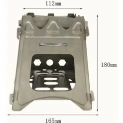 PERLE RARE Réchaud à Bois Portable Pliable Léger Pour Camping En Plein Air, Camping, Voyage, Pique-nique, Chasse -Pas Cher Réchaud Boutique 58303527 5
