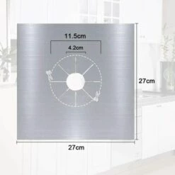 CHANCEY 8Pcs Plaque De Cuisson à Gaz Protection En Téflon Argent Plaque Cuisson Gaz Protection Gaziniere Gaz Protection Cuisinière à Brûleurs Gaz Protection Anti-corrosion Anti-adhésif Pour Cuisine，SEMAket -Pas Cher Réchaud Boutique 58806166 2
