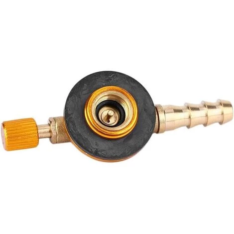 ENLENK Adaptateur De Supplément De Gaz, Adaptateur De Réchaud à Gaz En Laiton Adaptateur De Supplément De Gaz Universel Adaptateur De Commutateur De Gaz Durable Pour Le Camping En Plein Air (couleur Jaune Claire) 4 ENLENK Adaptateur De Supplément De Gaz, Adaptateur De Réchaud à Gaz En Laiton Adaptateur De Supplément De Gaz Universel Adaptateur De Commutateur De Gaz Durable Pour Le Camping En Plein Air (couleur Jaune Claire) – Image 2