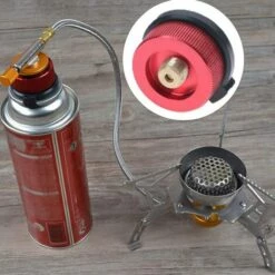 ENLENK Adaptateur De Bouteille De Gaz Vis De Montage De Four Adaptateur De Réservoir De Gaz Type De Cylindre De Buse Pour Réservoir De Butane Rouge 2 Pièces Réchaud De Camping -Pas Cher Réchaud Boutique 58845527 4
