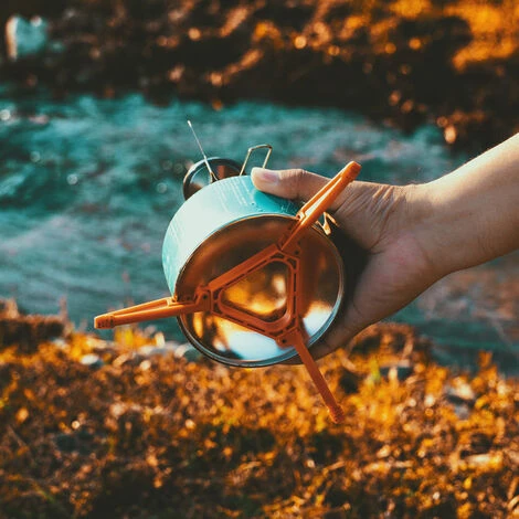 GUAZHUNIFR GU.B/bon Pliant Support Stabilisateur Antidérapant Réchaud à Gaz Stand Camping Réservoir De Gaz Trépied Multi-usages Portable Pour Camping - Orange 4 GUAZHUNIFR GU.B/bon Pliant Support Stabilisateur Antidérapant Réchaud à Gaz Stand Camping Réservoir De Gaz Trépied Multi-usages Portable Pour Camping - Orange – Image 2