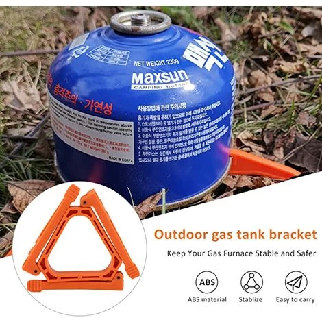 GUAZHUNIFR GU.B/bon Pliant Support Stabilisateur Antidérapant Réchaud à Gaz Stand Camping Réservoir De Gaz Trépied Multi-usages Portable Pour Camping - Orange 5 GUAZHUNIFR GU.B/bon Pliant Support Stabilisateur Antidérapant Réchaud à Gaz Stand Camping Réservoir De Gaz Trépied Multi-usages Portable Pour Camping - Orange – Image 3