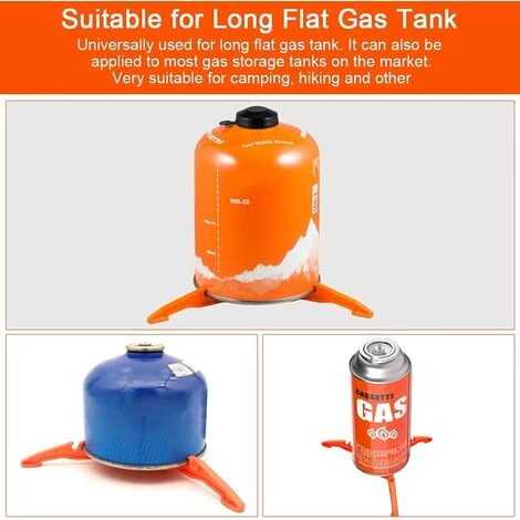 OUSUDELA Support De Réservoir De Gaz En ABS Antidérapant Réchaud à Gaz Stand Pliable Cartouche Canister Support Trépied Multi-usages Portable Pour Camping Randonnée Pique-nique Cuisson - Orange 7 OUSUDELA Support De Réservoir De Gaz En ABS Antidérapant Réchaud à Gaz Stand Pliable Cartouche Canister Support Trépied Multi-usages Portable Pour Camping Randonnée Pique-nique Cuisson - Orange – Image 5