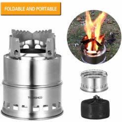 TOMSHOO Réchaud à Bois Pliable Et Coupe-vent Portable Réchaud à Alcool Compact En Acier Inoxydable Avec Soufflet Camping En Plein Air Randonnée Pique-nique BBQ, Réchaud + Soufflet 9 TOMSHOO Réchaud à Bois Pliable Et Coupe-vent Portable Réchaud à Alcool Compact En Acier Inoxydable Avec Soufflet Camping En Plein Air Randonnée Pique-nique BBQ, Réchaud + Soufflet -Pas Cher Réchaud Boutique 59284370 3