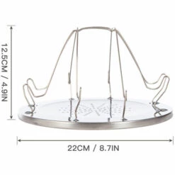 ASUPERMALL Réchaud De Camping Pliant Grille-pain Grille-pain En Acier Inoxydable 4 Tranches Grille-pain Portable Extérieur Pour Camping Randonnée Pique-nique Barbecue, Argent -Pas Cher Réchaud Boutique 59849367 3